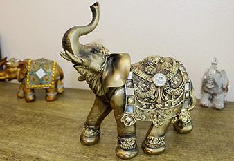 Feng Shui  brass colour elegant elephant statue