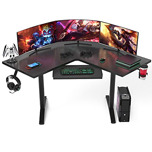 Ecoprsio L Shaped Gaming Desk Corner Desk