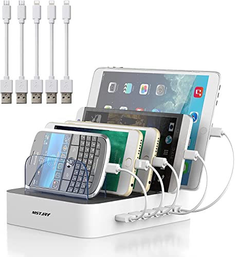 charging station for multiple devices mstjry 5 port multi usb charger
