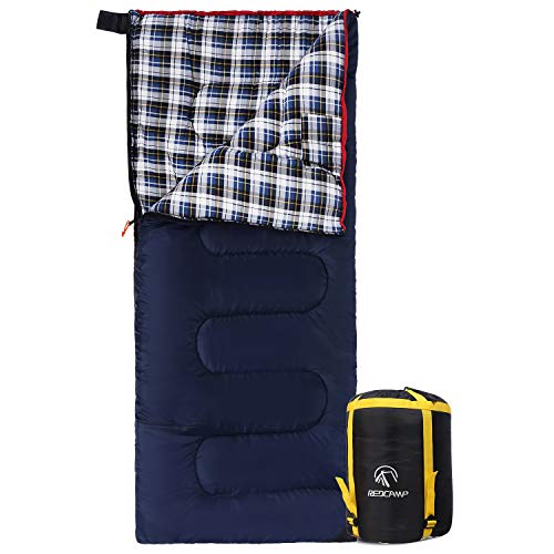 redcamp outdoors cotton flannel sleeping bag for camping hiking climbing