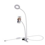 tranesca selfie ring light with cell phone holder stand for live