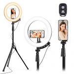 ubeesize upgraded 12 ring light with 62 tripod stand and magnetic phone