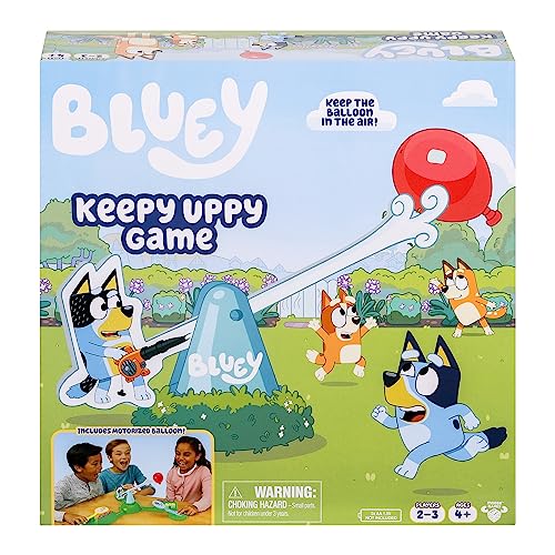 bluey keepy uppy game help bingo and chilli keep the motorized balloon in