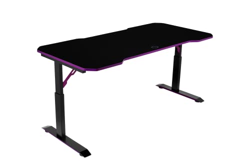 cooler master gd160 pc gamimg desk gaming table black purple
