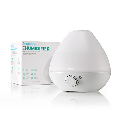 frida baby 3 in 1 cool mist humidifier for baby with diffuser nightlight