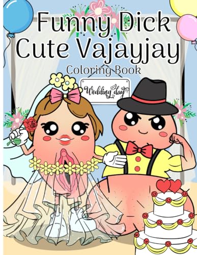 funny dick and cute vajayjay coloring book for couple lover women men and