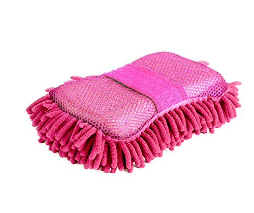 gee gadgets two sided car wash sponge chenille microfiber dual scrubber