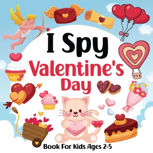 i spy valentines day book for kids ages 2 5 a fun activity valentines day
