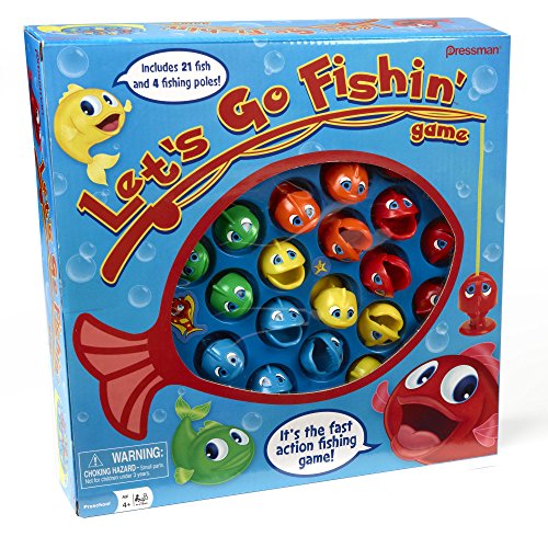 lets go fishin game by pressman the original fast action fishing game