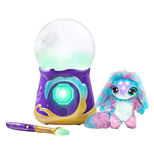 magic mixies magical misting crystal ball with interactive 8 inch blue plush