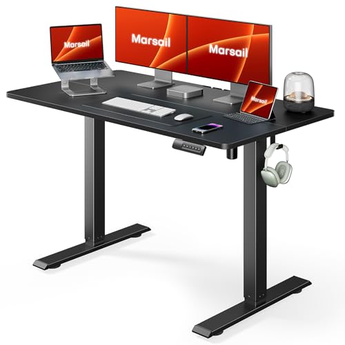 marsail electric standing desk adjustable height 48 24 inch sit stand up