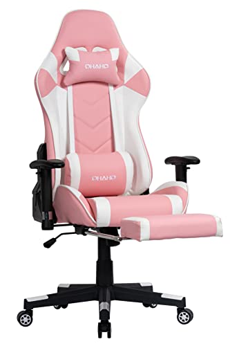 ohaho gaming chair racing style office chair adjustable massage lumbar