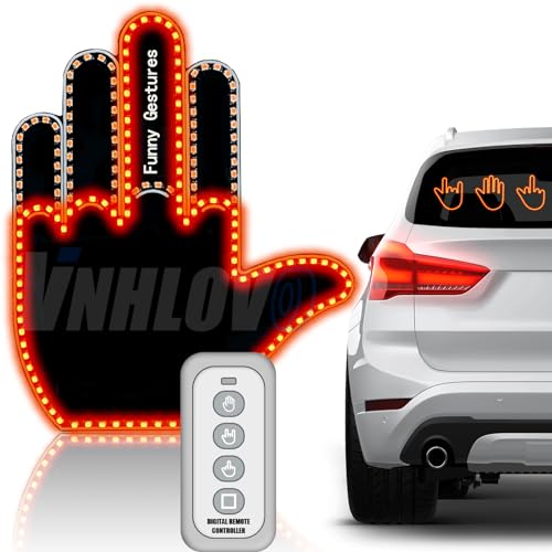 vnhlovo led finger lights for cargesture light wacky funny multi functional