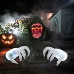 kerithsoco 68ft width inflatables grim reaper outdoor halloween decoration
