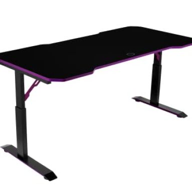 Cooler Master GD160 PC Gamimg Desk, Gaming Table, Black, Purple