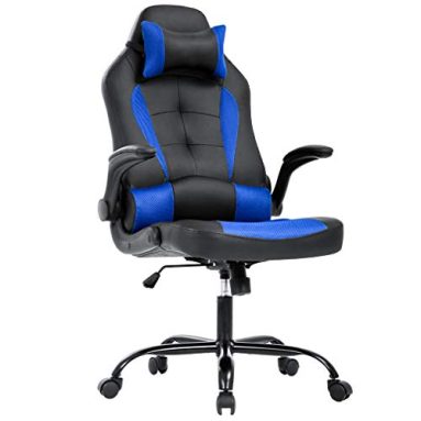 Gaming Chair Office Chair Desk Chair with Lumbar Support Flip Up Arms